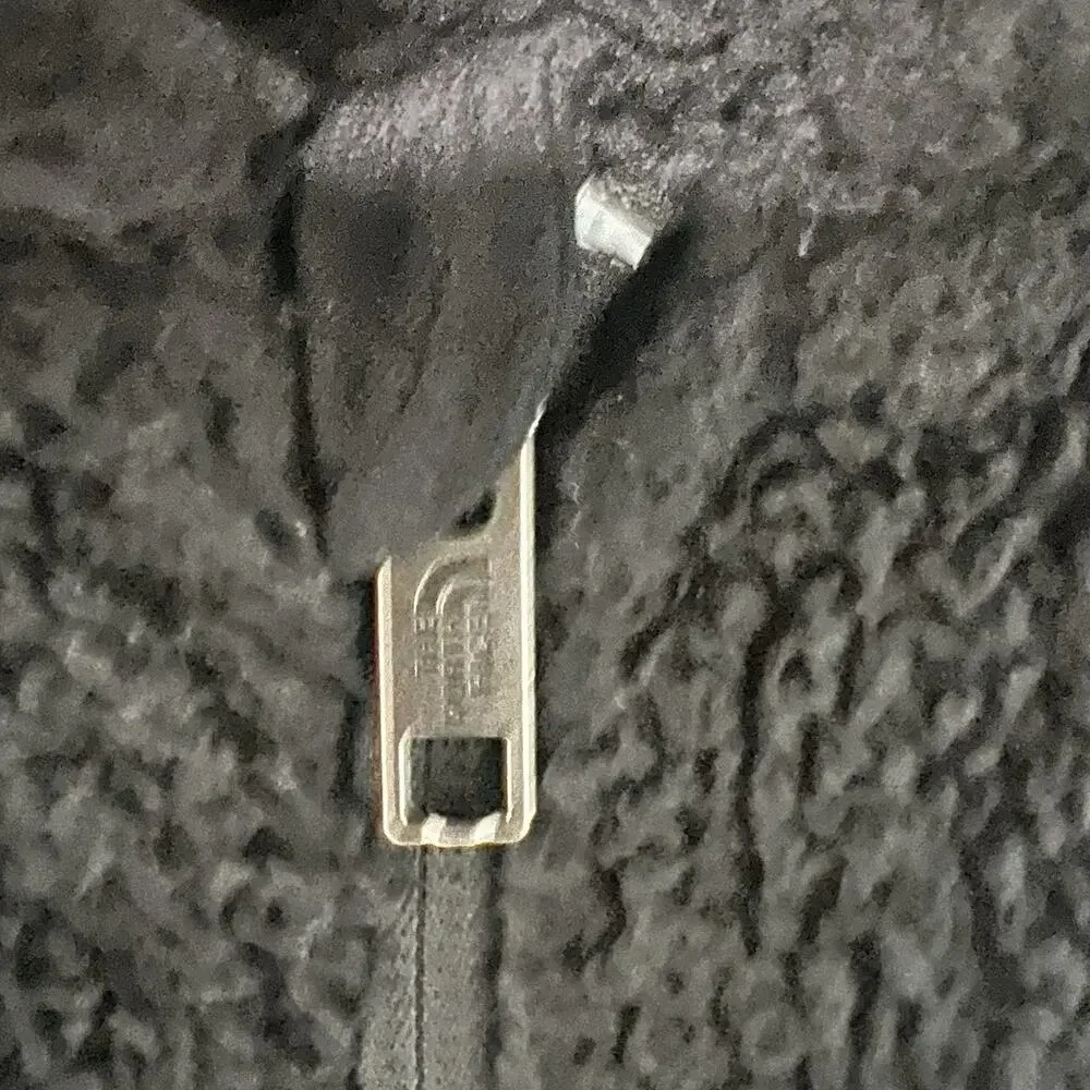 The North Face Kids Girls Black Suave Oso Hooded Fleece Coat Jacket Size S